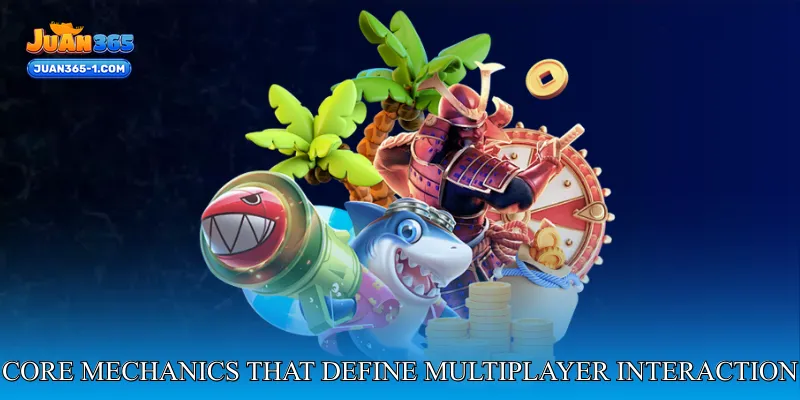 Core mechanics that define multiplayer interaction