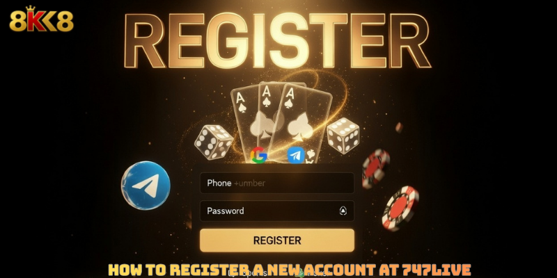 How to Register a New Account at 747live